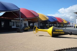 Exterior view of the Maritime Museum in La Rochelle, Charente-Maritime