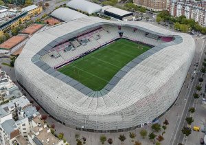 Exterior view of Stade Jean-Bouin stadium in Paris, France