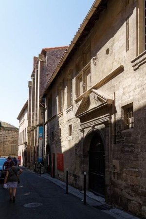 Exterior of Musée Réattu building in Arles with historic architecture