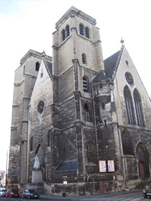Saint-Jean Church with stone facade in Dijon