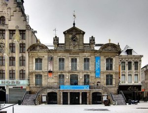 Façade of Théâtre du Nord, a historic theater building in Lille
