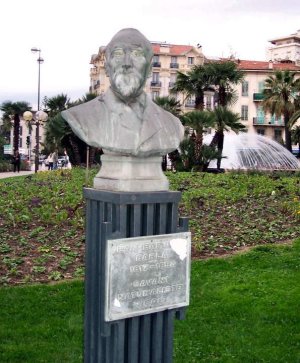 Bust of Jean-Baptiste Barla located at Promenade du Paillon in Nice