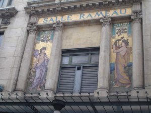 Façade of the Salle Rameau theater at La Martinière in Lyon