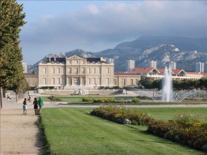 Château Borély surrounded by greenery in Parc Borély, Marseille