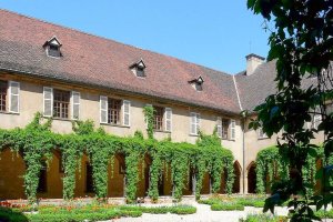 Cloister of the Dominican convent located in Colmar, France