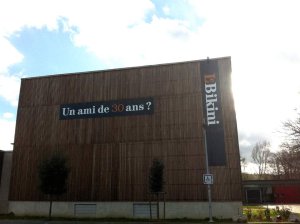 Exterior facade of Le Bikini concert venue showing modern architecture
