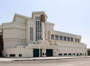 Exterior view of Le Musée de la Mer building in Biarritz near the sea