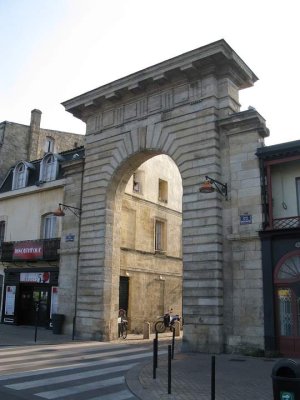 Porte de la Monnaie historic gate viewed from the river quays