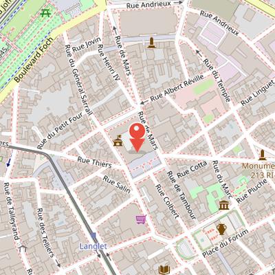 Map showing the location of Ancien Collège des Jésuites de Reims in Reims