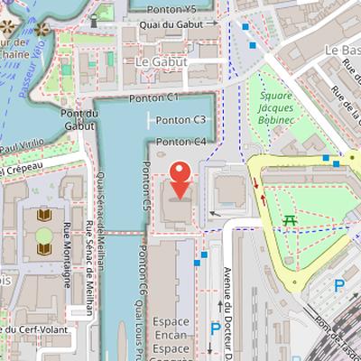 Map showing the location of Aquarium de La Rochelle in La Rochelle