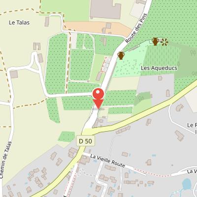 Map showing the location of Aqueduct of the Gier in Lyon
