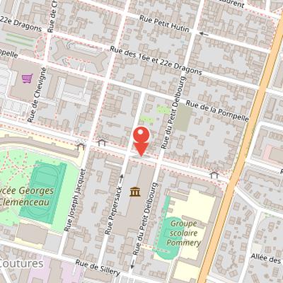 Map showing the location of Automobile Museum Reims-Champagne in Reims