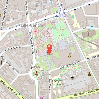 Map showing the location of Belfry of Lille in Lille