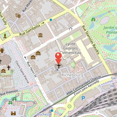 Map showing the location of Chapelle Notre-Dame-de-l'Immaculée-Conception in Nantes