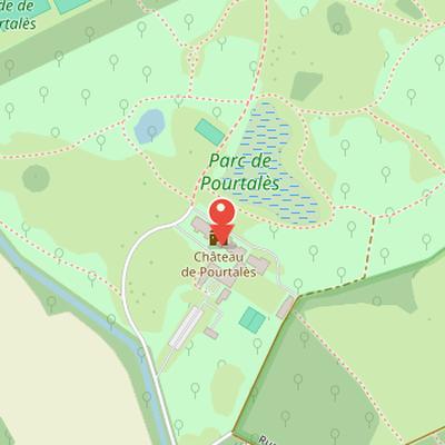 Map showing the location of Château de Pourtalès in Strasbourg
