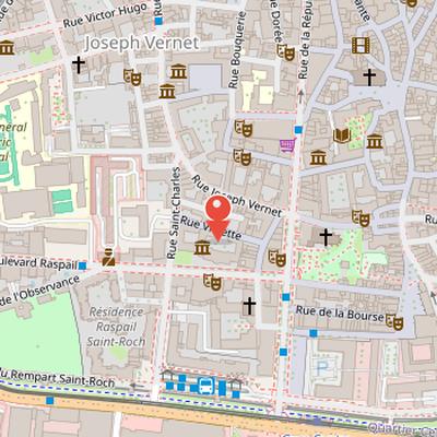 Map showing the location of Collection Lambert in Avignon