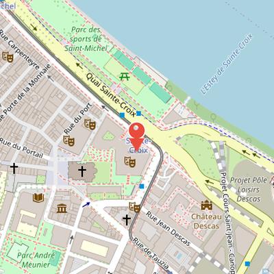 Map showing the location of Conservatoire de Bordeaux Jacques Thibaud in Bordeaux