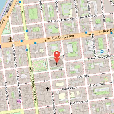 Map showing the location of Église de la Rédemption in Lyon