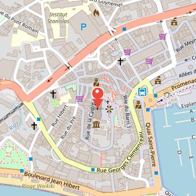 Map showing the location of Église Notre-Dame-de-l'Espérance in Cannes