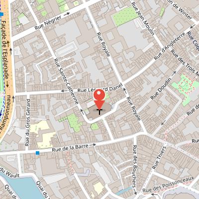 Map showing the location of Église Sainte-Catherine de Lille in Lille