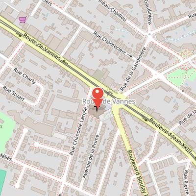 Map showing the location of Église Sainte-Thérèse in Nantes