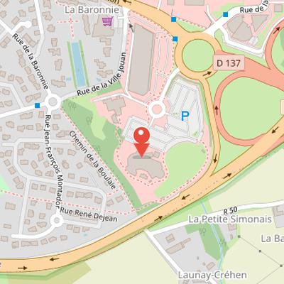 Map showing the location of Great Aquarium Saint-Malo in Saint-Malo