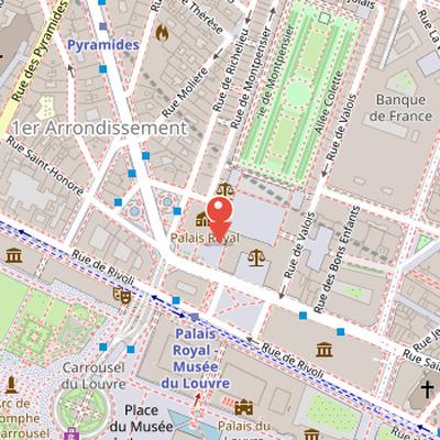 Map showing the location of Hommage à Arago in Paris