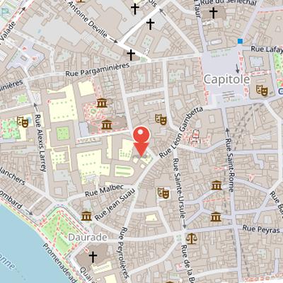 Map showing the location of Hôtel de Bernuy in Toulouse