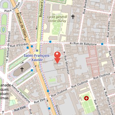 Map showing the location of Hôtel de Mademoiselle de Condé in Paris