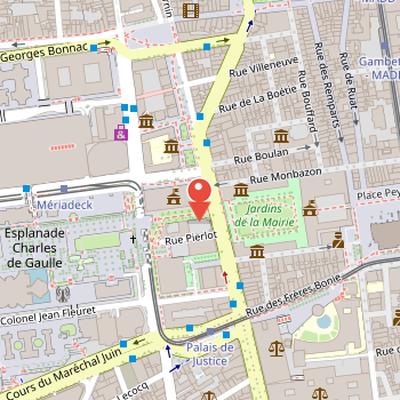 Map showing the location of Hôtel de Ragueneau in Bordeaux