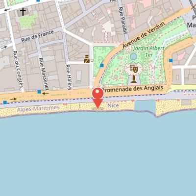 Map showing the location of Jetée-Promenade de Nice in Nice