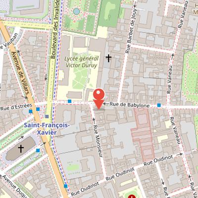 Map showing the location of La Pagode in Paris