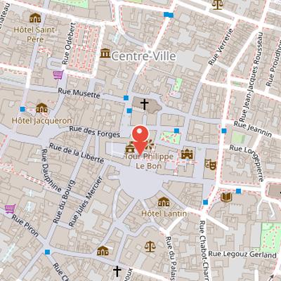 Map showing the location of Le Consortium in Dijon