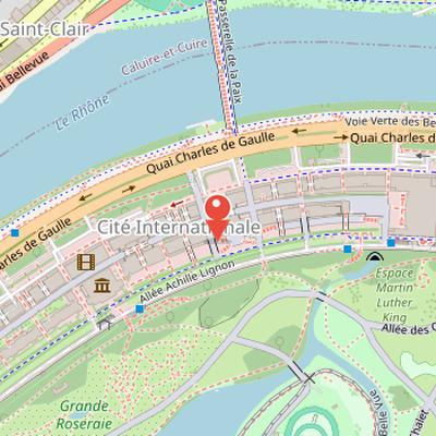 Map showing the location of Lyon 25 in Lyon