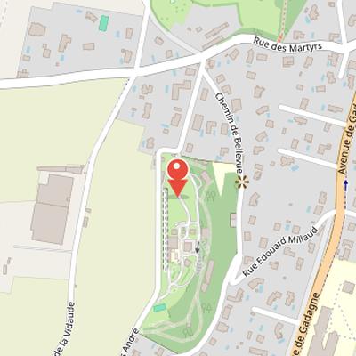 Map showing the location of Lyon Observatory in Lyon
