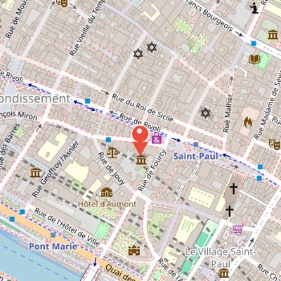 Map showing the location of Maison européenne de la photographie in Paris