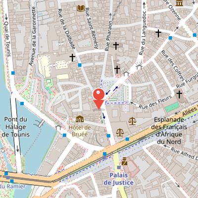 Map showing the location of Maison Seilhan in Toulouse