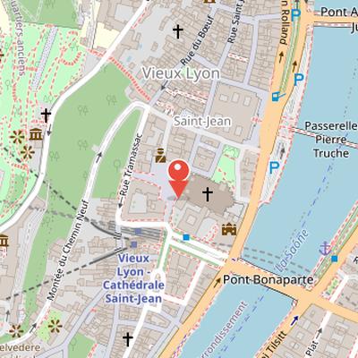 Map showing the location of Manécanterie in Lyon
