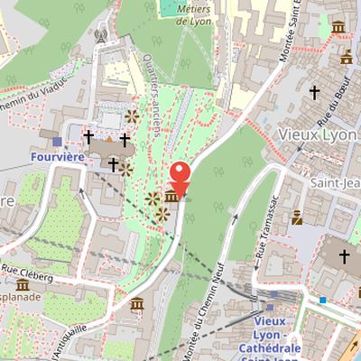 Map showing the location of Montée Saint-Barthélemy in Lyon