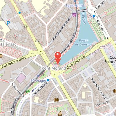 Map showing the location of Monument aux 50 Otages in Nantes