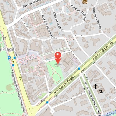 Map showing the location of Mosquée de l'arsenal des galères in Marseille