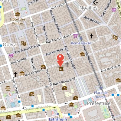Map showing the location of Musée Cantini in Marseille