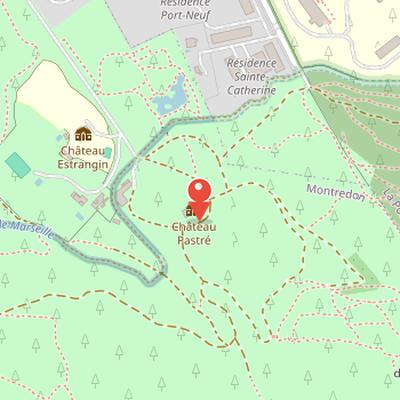 Map showing the location of Musée de la Faïence de Marseille in Marseille