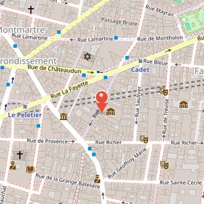 Map showing the location of Musée de la Franc-Maçonnerie in Paris