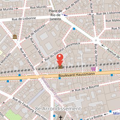Map showing the location of Musée Jacquemart-André in Paris