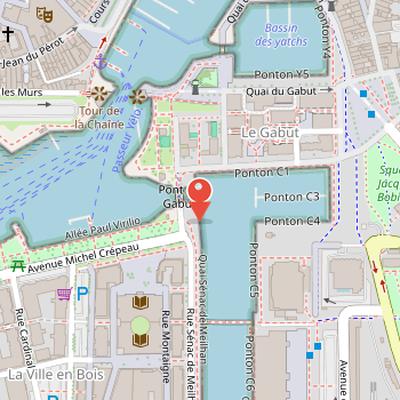 Map showing the location of Musée maritime de La Rochelle in La Rochelle