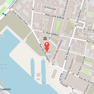 Map showing the location of Musée Mer Marine in Bordeaux