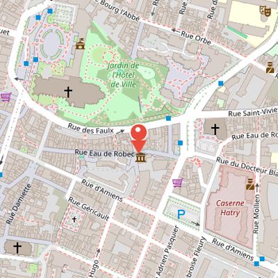 Map showing the location of Musée national de l'Éducation in Rouen