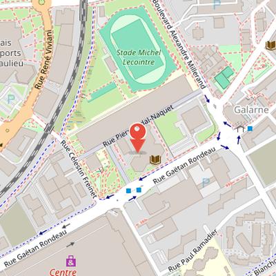 Map showing the location of Nantes Conservatory in Nantes