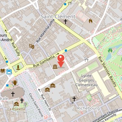 Map showing the location of Nantes Museum of Arts in Nantes